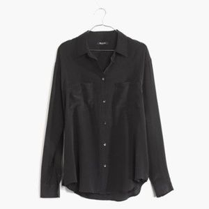 Madewell Silk Spotlight Shirt Size 0